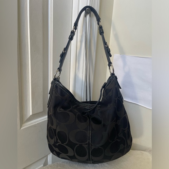 Coach Black and Dark Brown Shoulder Bag - Picture 3 of 12